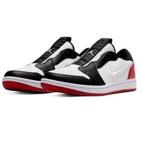 Nike Jordan 1 Retro Low Slip On Black White Red NBY AV3918-102 Women’s Size 9.5